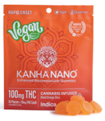 Kanha Gummies Nano Vegan Blood Orange Bliss Indica 100mg THC