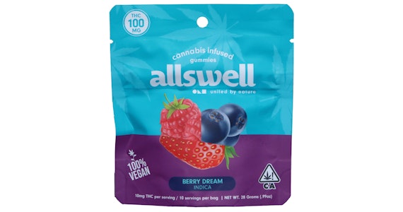 ALLSWELL - Allswell - Sweet Berry Dream Gummies - 100mg 