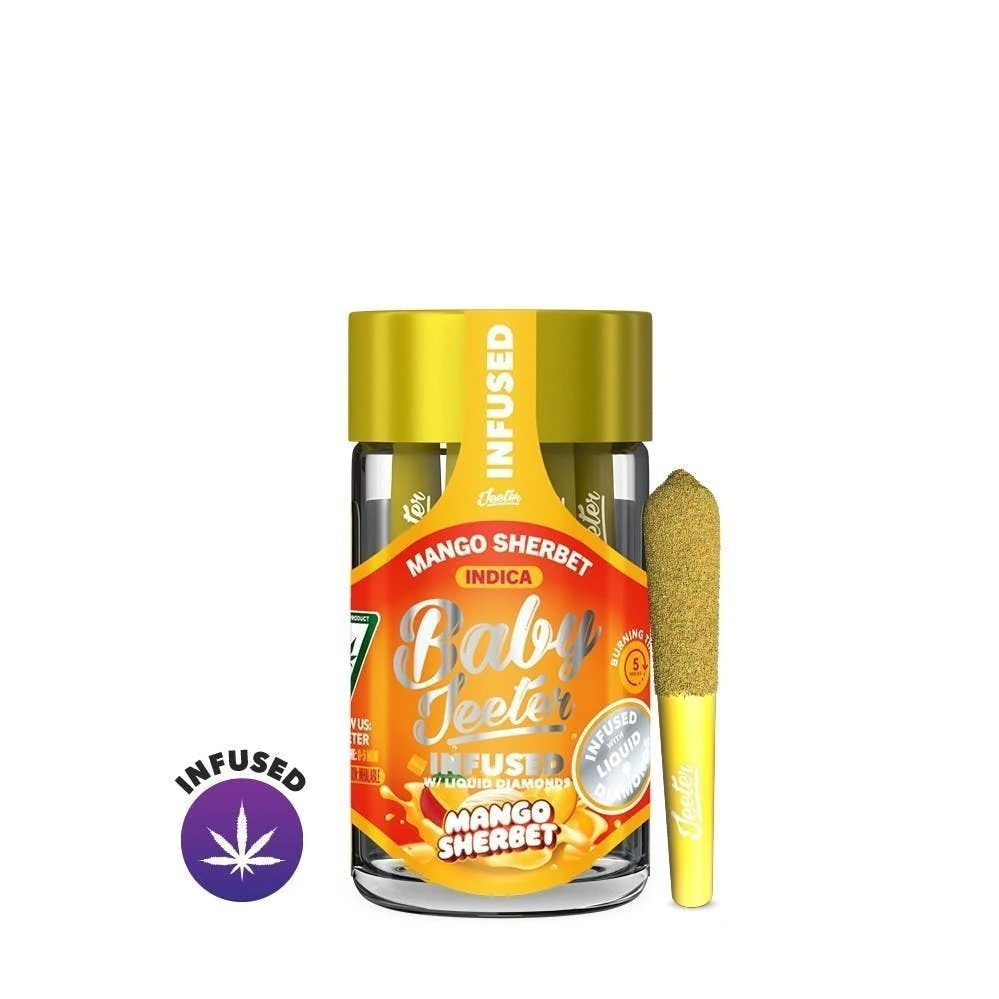 Jeeter - Jeeter - Preroll - Infused - Baby - Mango Sherbet - 5 pack Main Image
