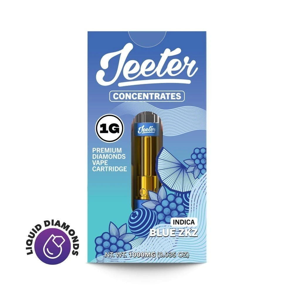 Jeeter - Jeeter Concentrates Diamonds Vape Cartridge - - Blue ZKZ Main Image