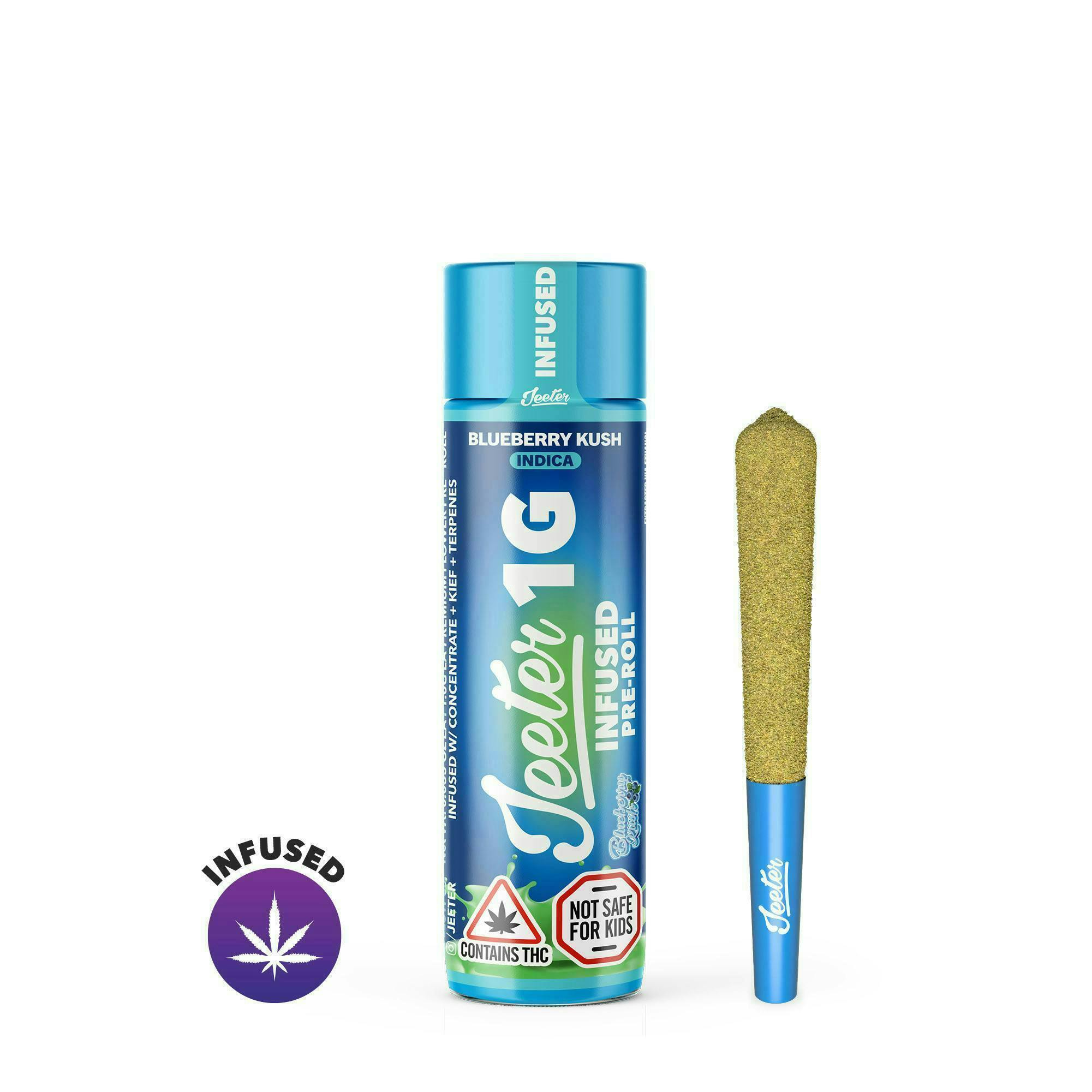Blueberry Kush Infused 1g - Infused Preroll