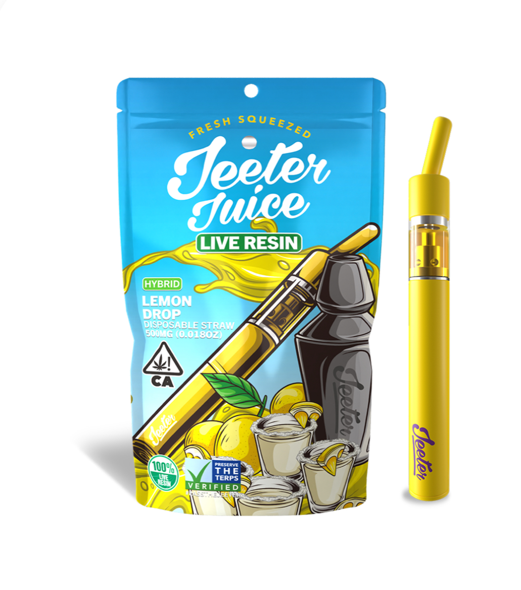Jeeter - Lemon Drop Live Resin Disposable .5g - Belmont D