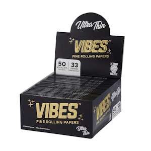 Vibes - Ultra Thin King Size Slim Rolling Papers | 33pk Hemp Papers | Vibes