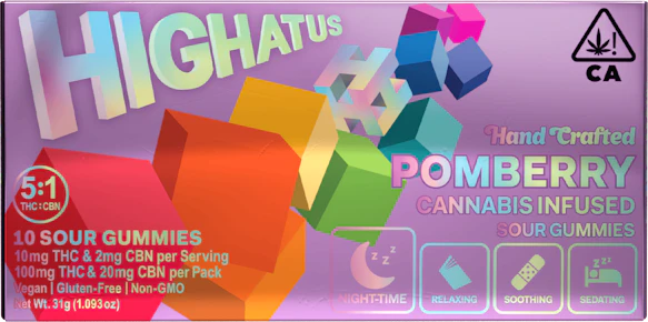 Pomberry | Sour Gummies | 5:1 CBN | Highatus