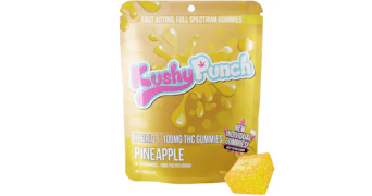 Kushy Punch - Pineapple Gummies - 100mg