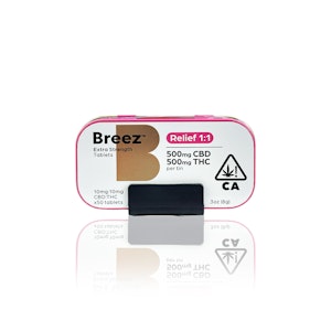 BREEZ - BREEZ - Capsule - Relief 1:1 - Extra Strength Tablets - 500MG