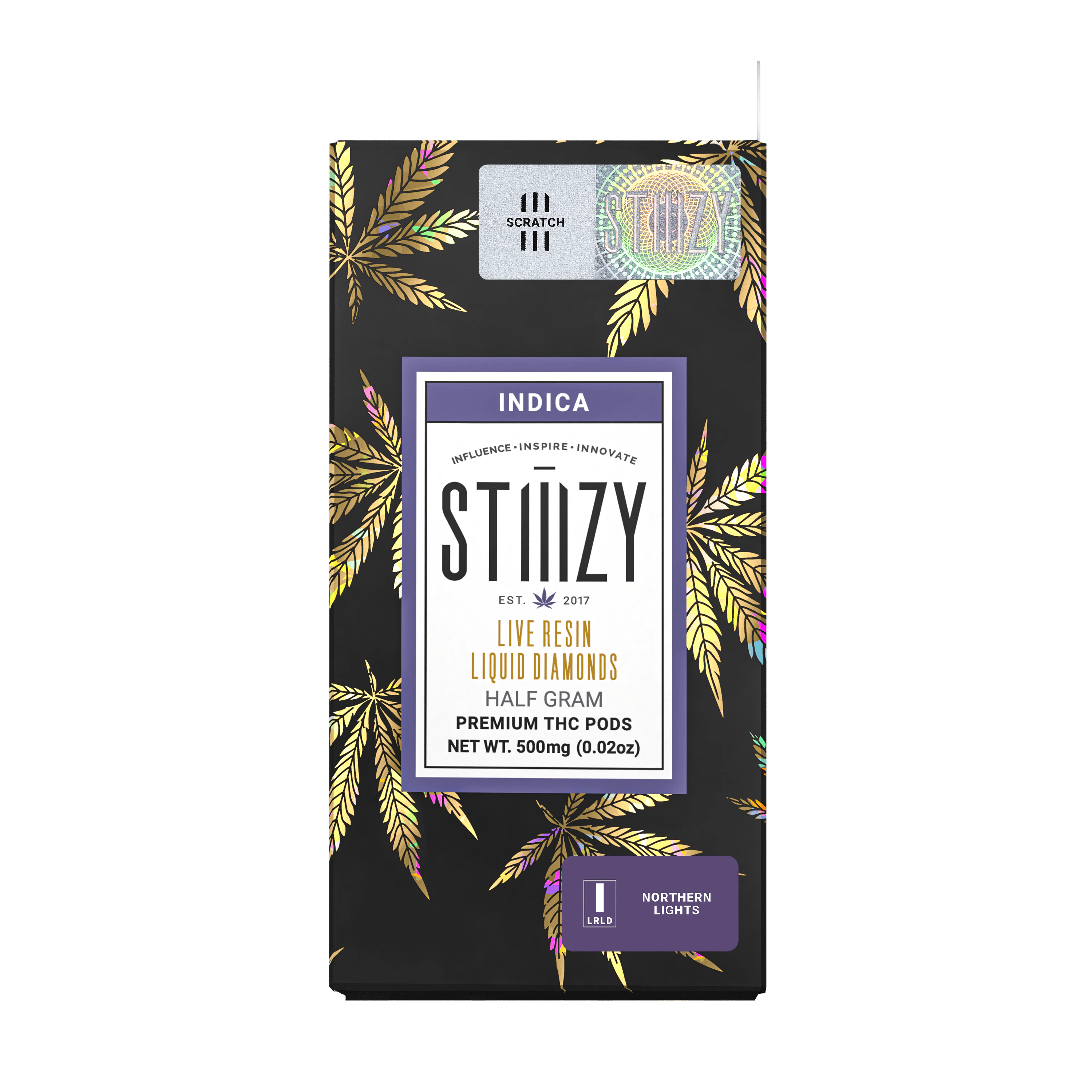 STIIIZY - Vape Cartridge - NORTHERN LIGHTS .5G Live Resin Liquid Diamonds Pod Main Image