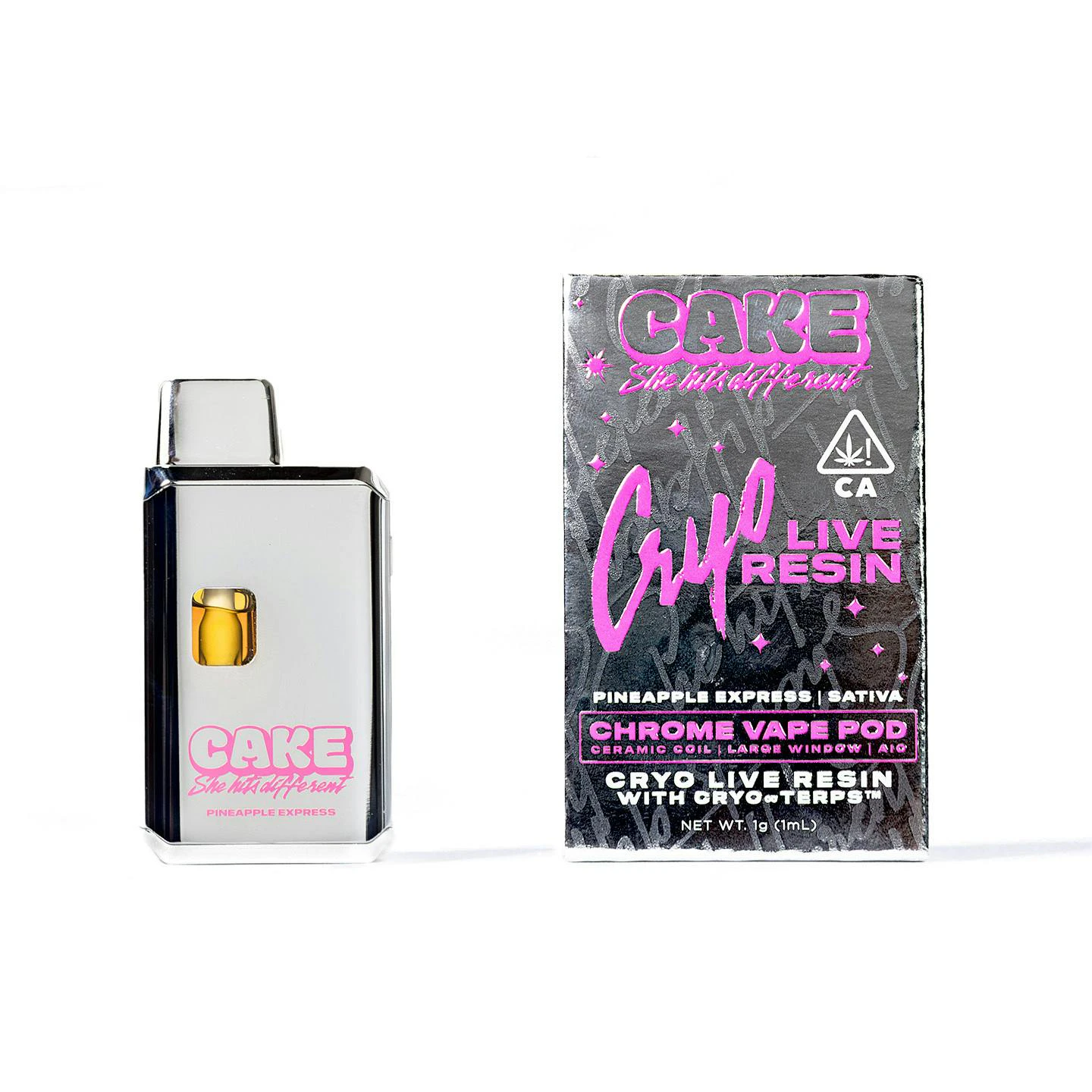 CAKE she hits different - Cake Pineapple Express Cryo LR Mini 1g Disposable Main Image
