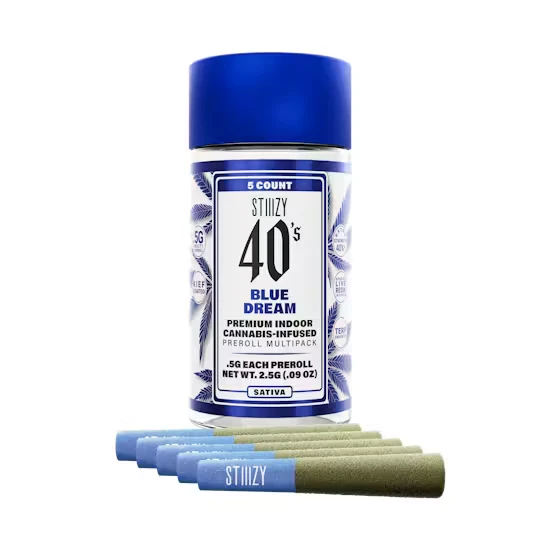 STIIIZY - [STIIIZY] Infused Preroll 5 Pack - 2.5g - Blue Dream (S)  Main Image