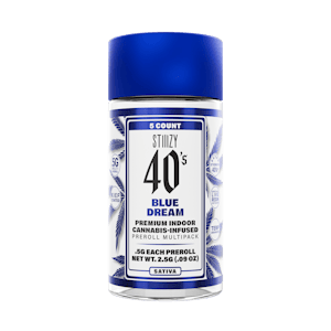 Stiiizy - - BLUE DREAM - .5G 40's Infused Preroll 5 Pack
