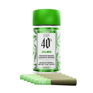 STIIIZY - STIIIZY | Gelato | .5G Infused Preroll 5 Pk
