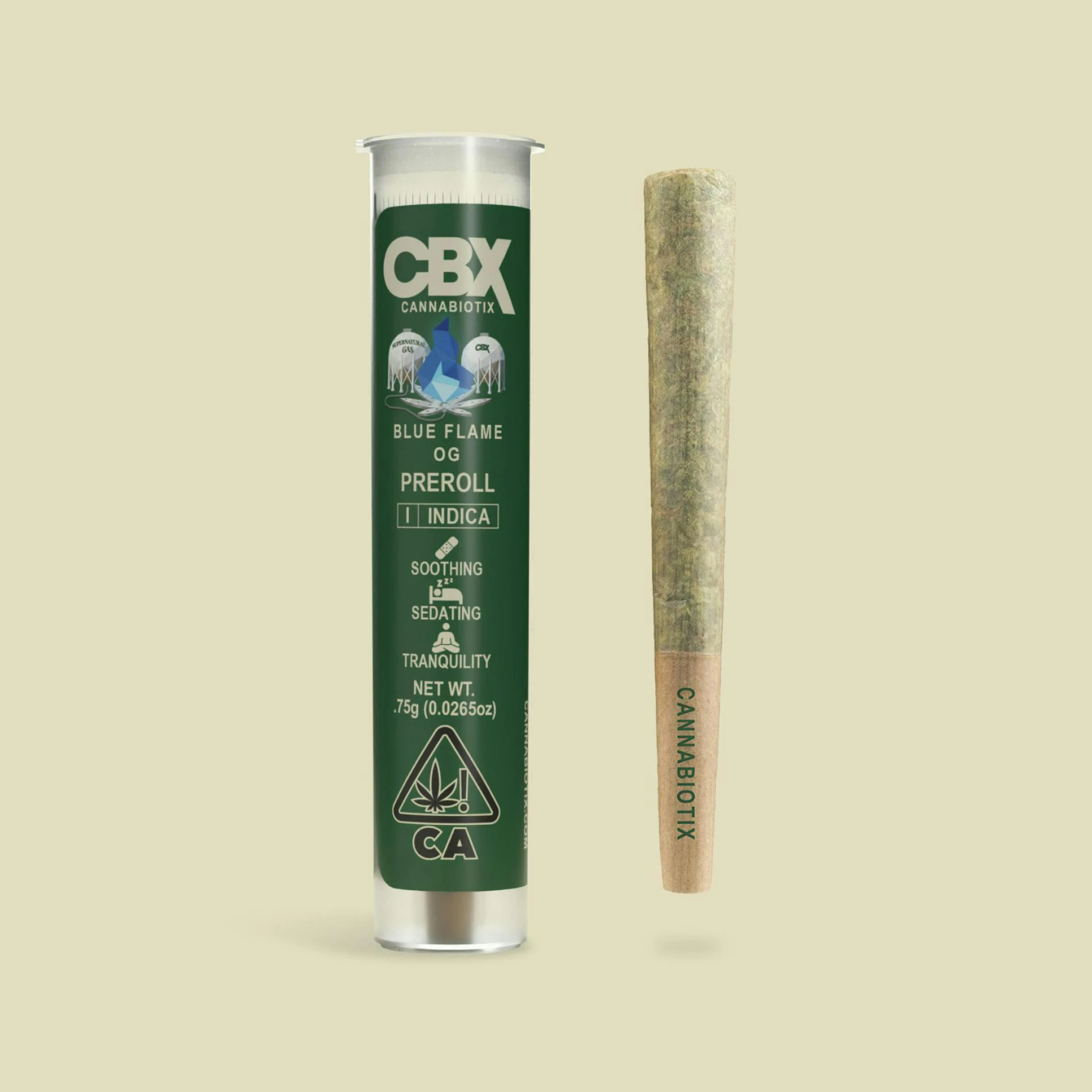 CBX: Cannabiotix - CBX | Blue Flame OG | .75g Pre-Roll Main Image