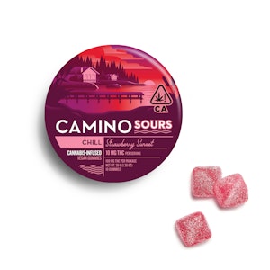 Strawberry Sunset (Chill) Sour Gummies - 10ct - 100mg - Camino