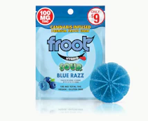 [Froot] Gummy - 100mg - Sour Blue Razz (H)