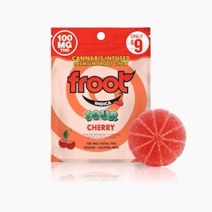 FROOT - Froot Sour Cherry 100mg Gummie Edibles