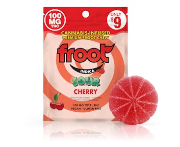 Froot - Froot - Sour Cherry Gummy - 100mg Single Cut-to-dose