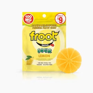FROOT - Froot Sour Lemon 100mg Gummie Edibles