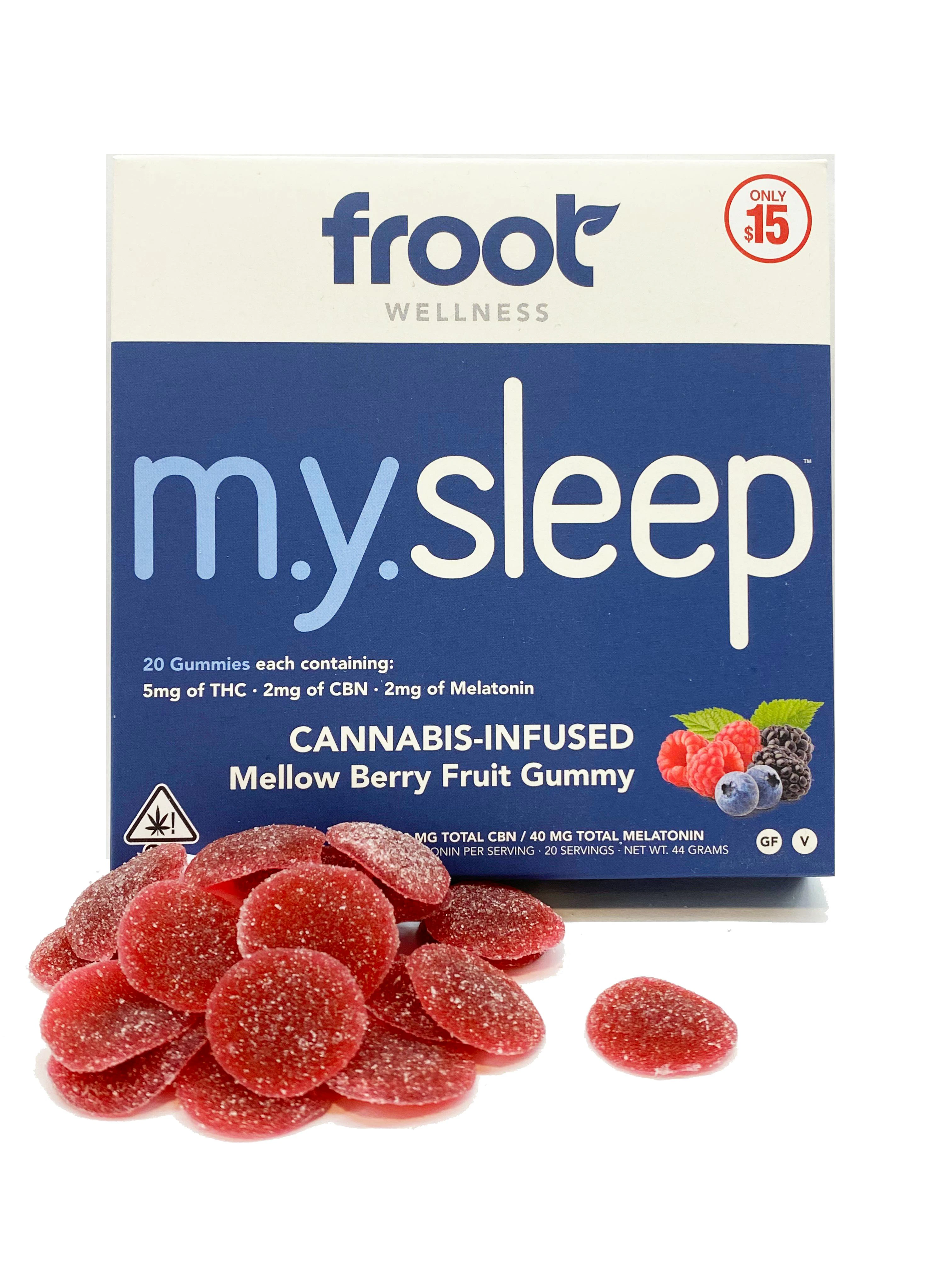 Froot - [Froot] My Sleep Gummies - 140mg - Sleep 5:2 (THC:CBN) Main Image