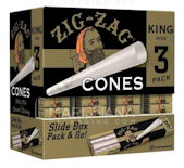 Zig Zag King Size Cones 3pk