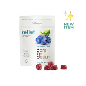 Relief Huckleberry Basil CBD Gummies [24 ct]