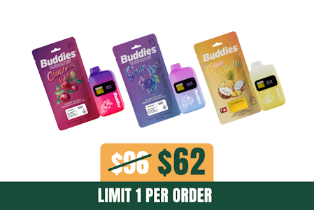 Buddies Brand - 35% off 3g Buddies Vape Bundle