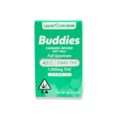 Buddies - Live Resin - Hybrid 25mg Ea. - Capsules - 40ct - 1000mg