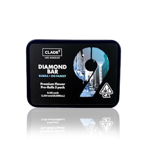 CLADE9 - CLADE 9 - Preroll - Diamond Bar - 5-Pack - 2.5G