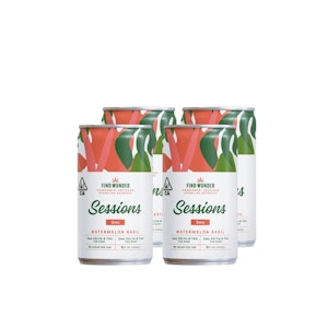 Watermelon Basil | Sessions 8oz (4pk) 3 MG DELTA-9 THC | 2 MG DELTA-8 THC | Wunder Sessions