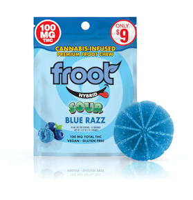 Froot - Sour Blue Razz - 100mg Gummy