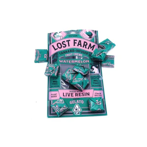 KIVA - Watermelon (Gelato) | Lost Farm Chews 100mg | Kiva