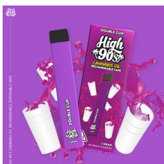 High 90's - Double Cup Disposable 1g - San Bernardino Dis...
