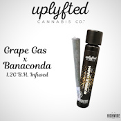 Uplyfted Grape Gas X Banaconda Infused Preroll 1.2g