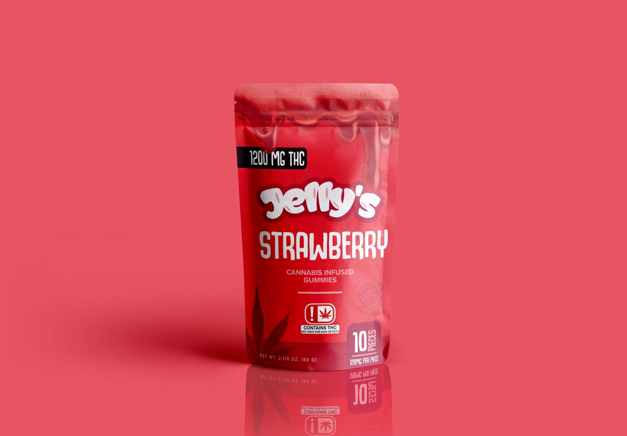 Jelly's Edibles - Strawberry (1 200mg) Gummies Main Image