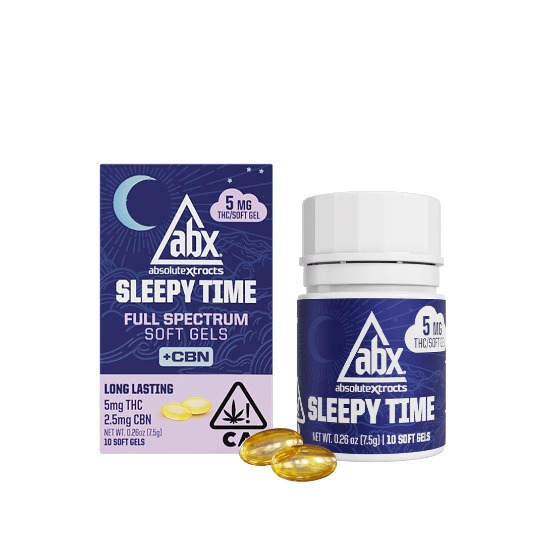 ABX / absoluteXtracts - ABX | 5mg Sleepy Time Solventless + CBN Soft Gels |10ct Main Image