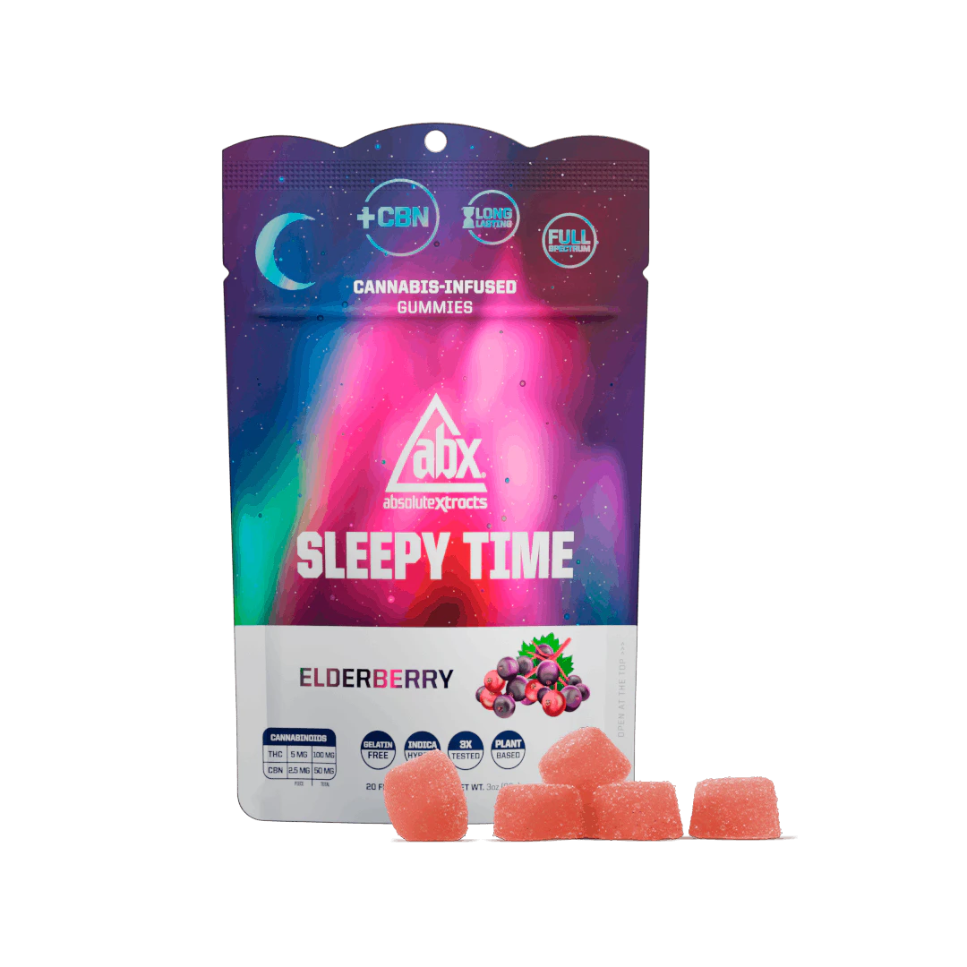 ABX / absoluteXtracts - ABX - Elderberry Sleepy Time Solventless + CBN Gummies - 100mg Main Image