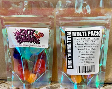 CBG/CBN Multipack Gummies - 100mg - 207 Edibles