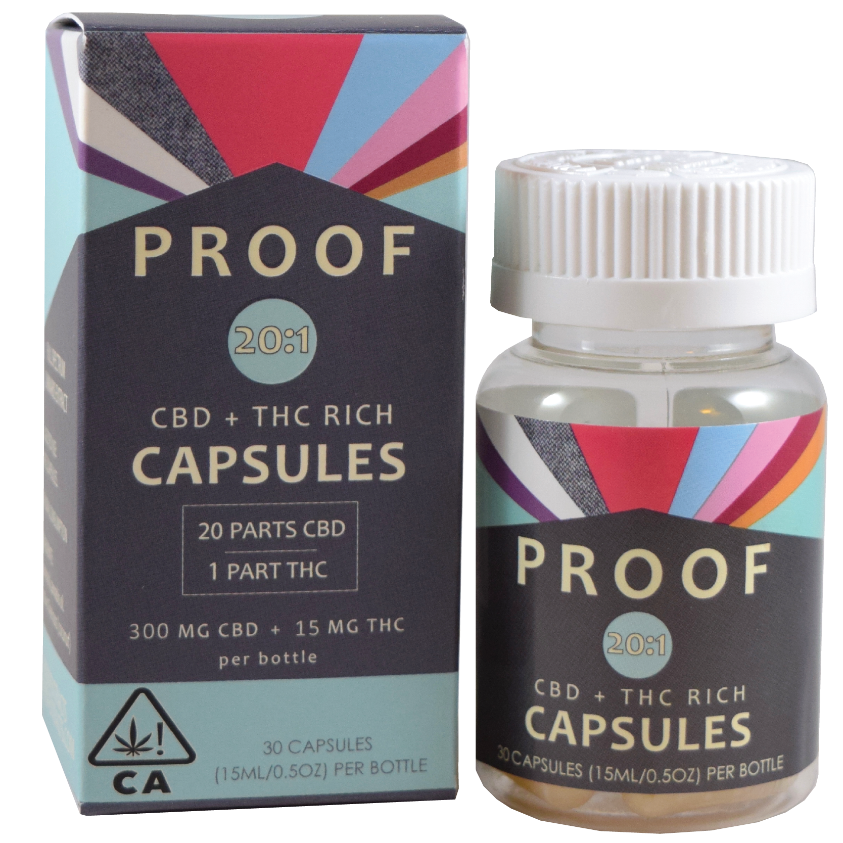 315mg 20:1 High CBD Capsules (10mg CBD, .5mg THC - 30 pack) - Proof picture