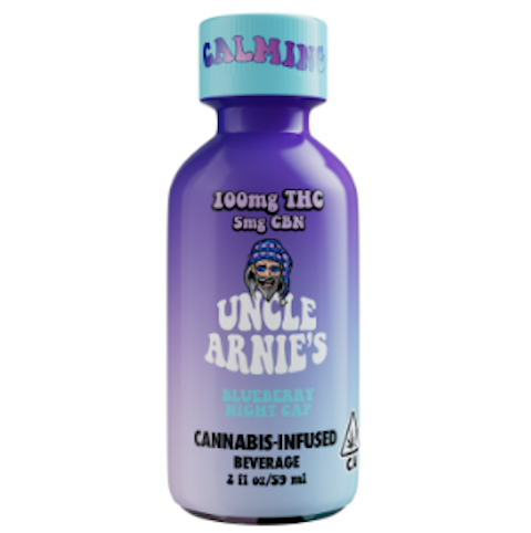 Uncle Arnie's - Uncle Arnie’s Beverage 2oz Blueberry Night Cap 20:1 THC/CBN 100mg