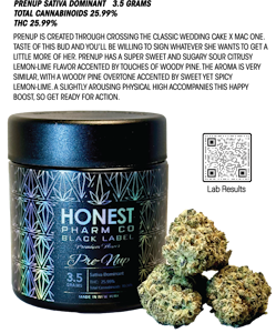 Honest Pharm Co. - Honest Pharm co - Prenup - 3.5g - Flower