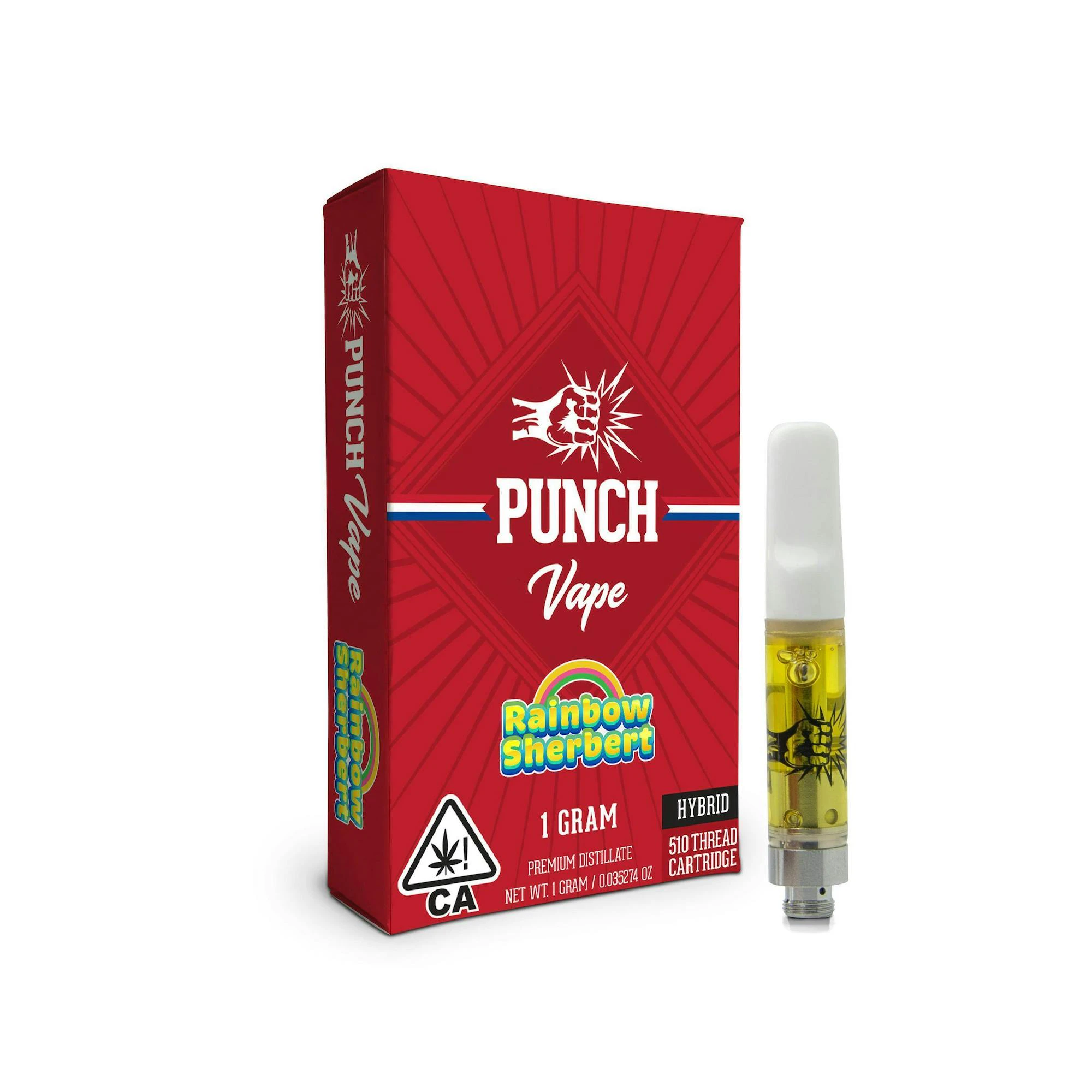 Punch - Rainbow Sherbert (H) | 1g Cart | Punch Extract Main Image