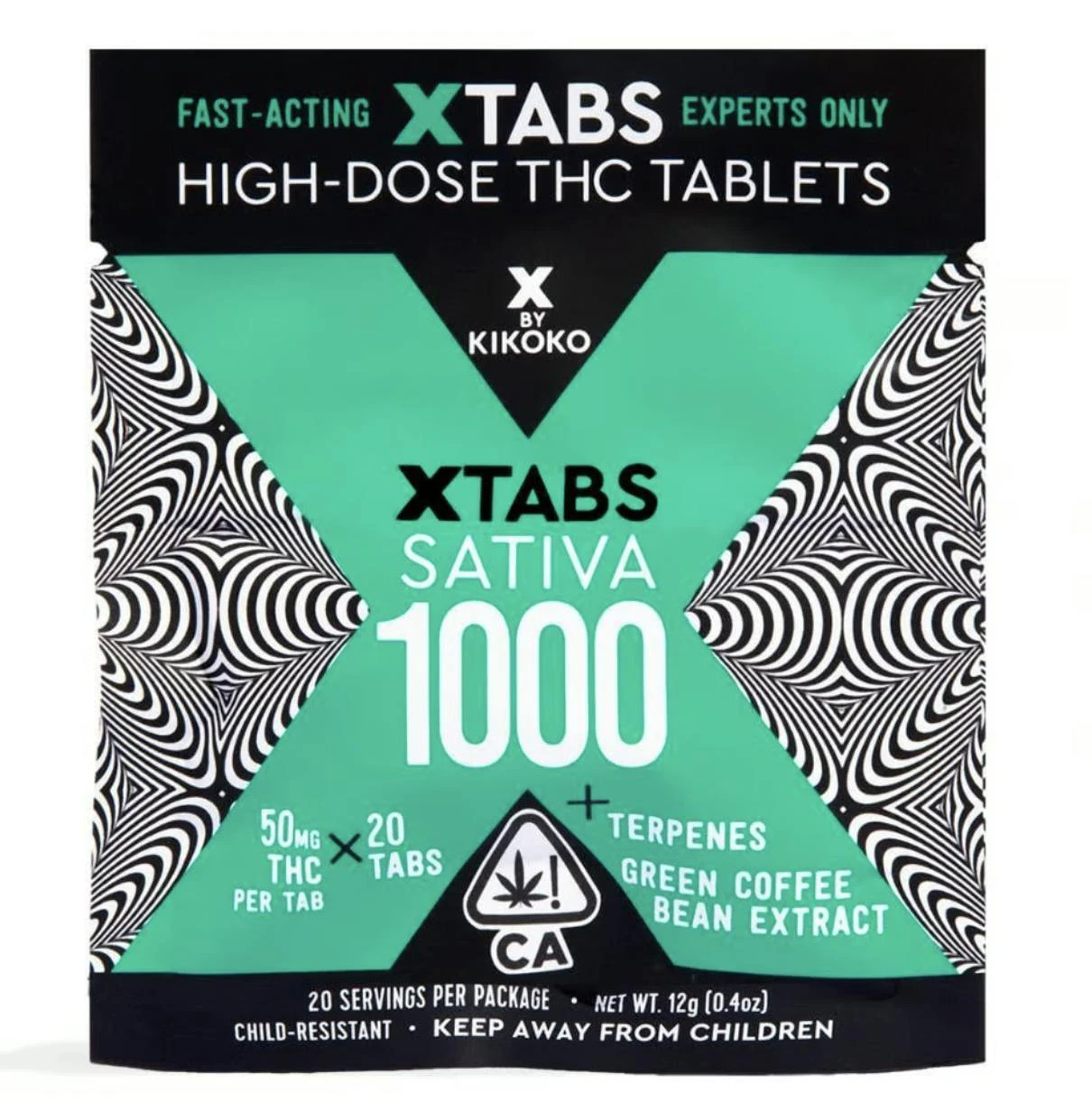 Kikoko - XTabs Sativa [20pk] (1000mg) Main Image