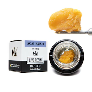 West Coast Cure - 1g Acai Kush Live Resin Badder - WCC