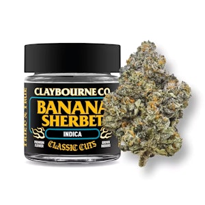 CLAYBOURNE CO. - 3.5g Banana Sherbet (Classic Cut) - Claybourne