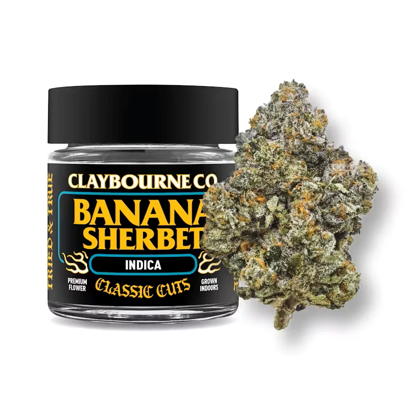 Claybourne Co. - 3.5g Banana Sherbet (Classic Cut) - Claybourne Main Image