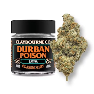CLAYBOURNE CO. - 3.5g Durban Poison (Classic Cut) - Claybourne