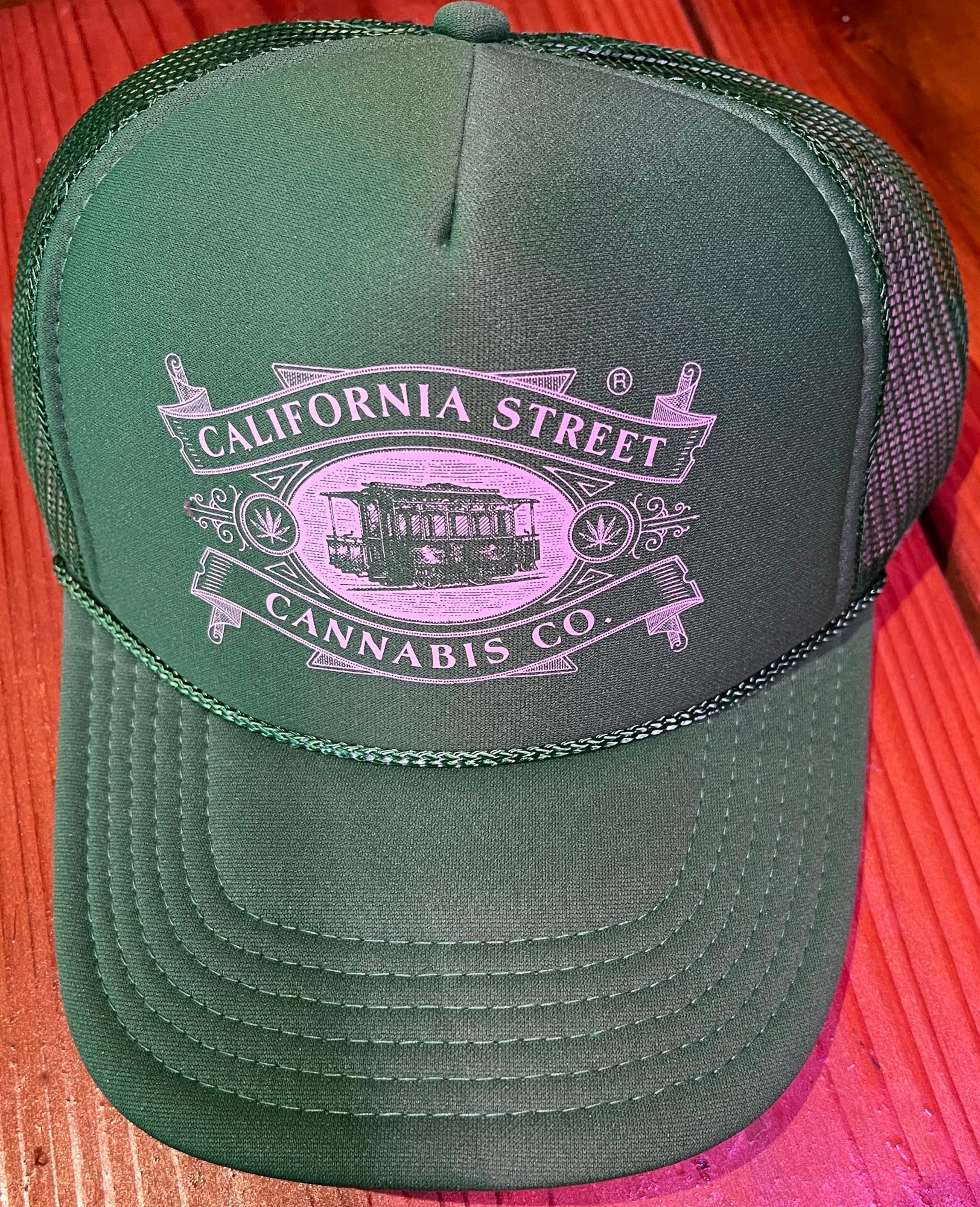 CALIFORNIA STREET CANNABIS CO - CSCC Trucker Hats (Green) Main Image