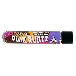SPACE COYOTE - SPACE COYOTE: PINK RUNTZ DIAMONDS & LIVE RESIN INFUSED 1G PRE-ROLL