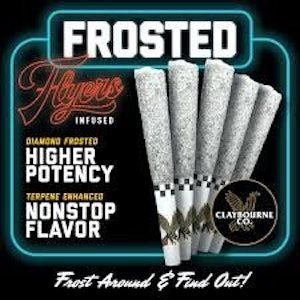 CLAYBOURNE CO. - [Claybourne Co.] Frosted Flyers 2 Pack Prerolls - 1g - Durban Poison (S)