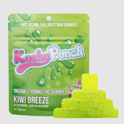 Kushy Punch - Sativa - Kiwi Breeze - Individual Gummies - (100mg)