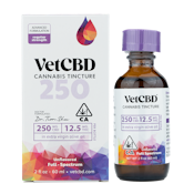 Vet CBD Regular Strength 250mg CBD Cannabis Tincture 2oz